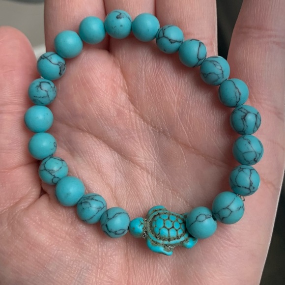 Turquoise turtle bracelet - Picture 2 of 3